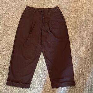 NWT Free People Needed Breaking Trousers size 8. Color is Walnut.